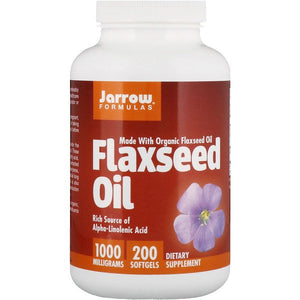 Jarrow Formulas, Organic Flaxseed Oil, 1,000 mg, 200 Softgels