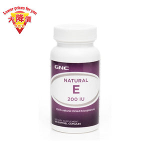 GNC Natural E 200IU 100pcs