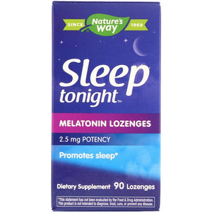 Nature's Way, Sleep Tonight, Melatonin Lozenges, 2.5 mg, 90 Lozenges