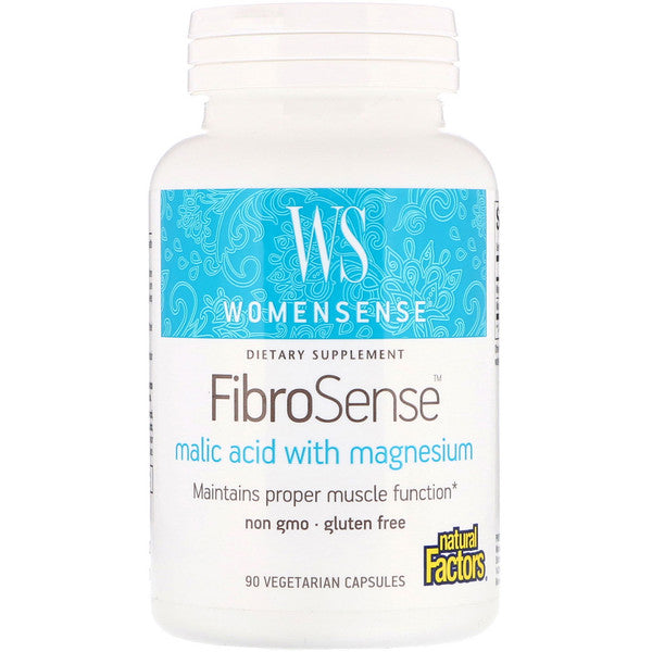 Natural Factors, WomenSense, FibroSense, Malic Acid with Magnesium, 90 Vegetarian Capsules