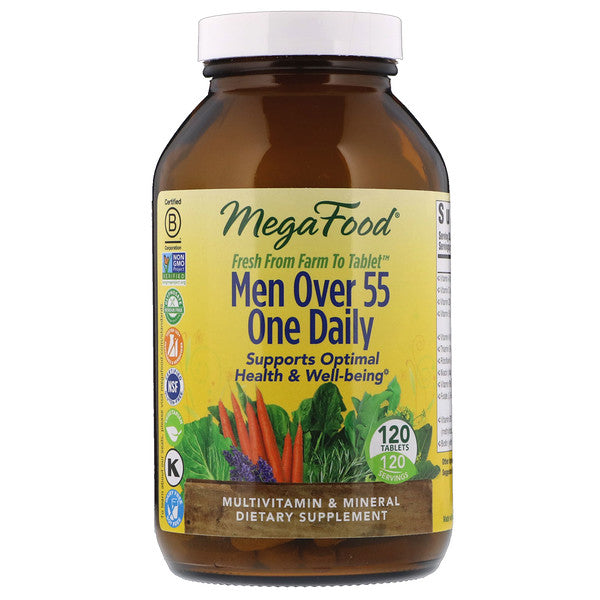 MegaFood, Men Over 55 One Daily, 120 Tablets