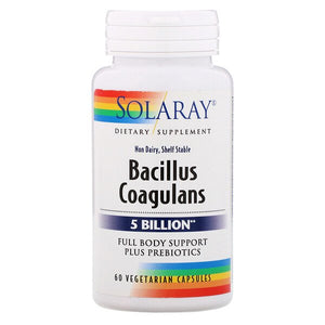 Solaray, Bacillus Coagulans, 5 Billion,  60 Vegetarian Capsules