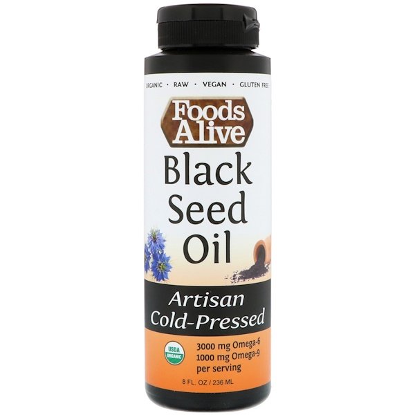 Foods Alive, Artisan Cold-Pressed, Black Seed Oil, 8 fl oz (236 ml)