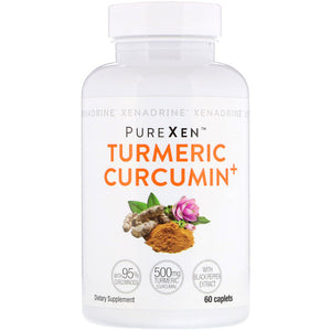 Xenadrine, PureXen, Turmeric Curcumin+, 60 Caplets