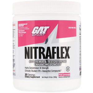 GAT, NITRAFLEX, Pink Lemonade, 10.6 oz (300 g)