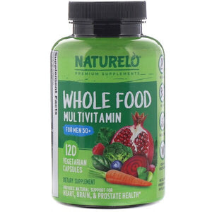 NATURELO, Whole Food Multivitamin for Men 50+,  120 Vegetarian Capsules