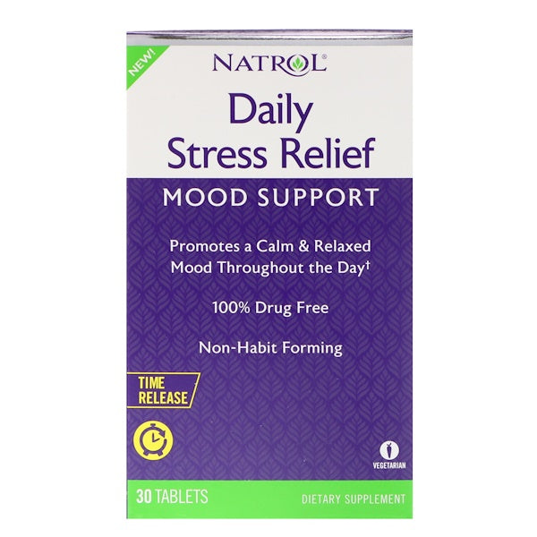 Natrol, Daily Stress Relief, Time Release, 30 Tablets