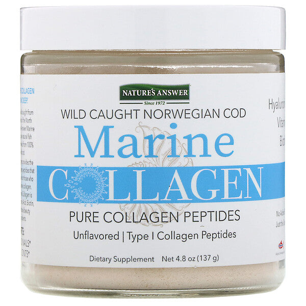 Nature's Answer, Marine Collagen, Wild Caught Norwegian Cod, Unflavored, 4.8 oz (137 g)