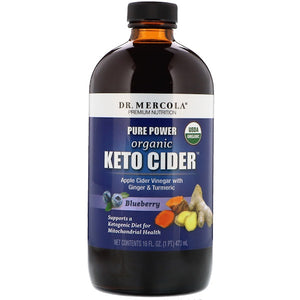 Dr. Mercola, Organic Keto Cider, Blueberry, 16 oz (473 ml)
