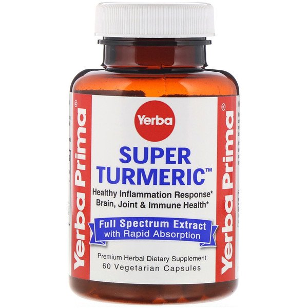 Yerba Prima, Super Turmeric, 60 Vegetarian Capsules