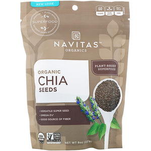 Navitas Organics, Organic Chia Seeds, 8 oz (227 g)