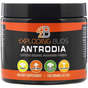 Exploding Buds, Antrodia, Certified Organic Mushroom Powder, 4.2 oz (120 g)