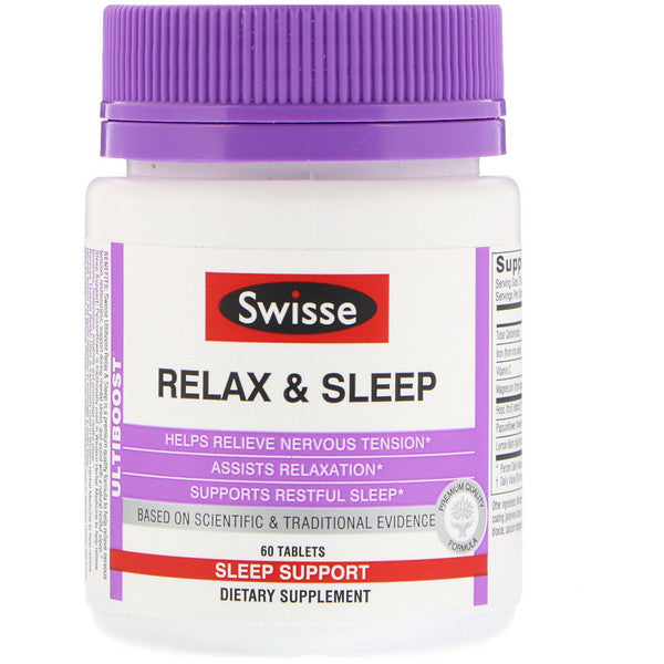 Swisse, Ultiboost, Relax & Sleep, 60 Tablets