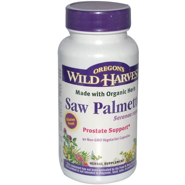 Oregon's Wild Harvest, Saw Palmetto, 90 Non-GMO Vegetarian Capsules