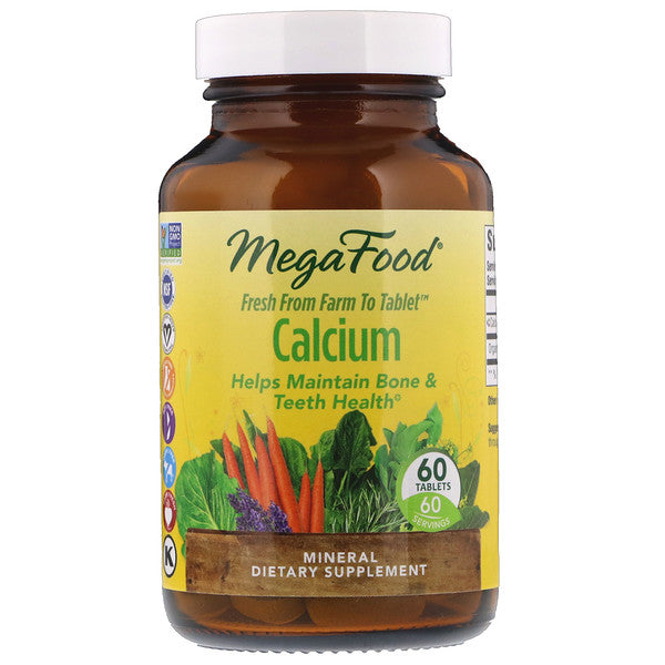 MegaFood, Calcium, 60 Tablets