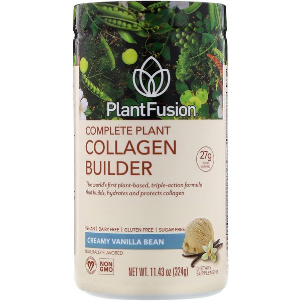 PlantFusion, Complete Plant Collagen Builder, Creamy Vanilla Bean, 11.43 oz (324 g)