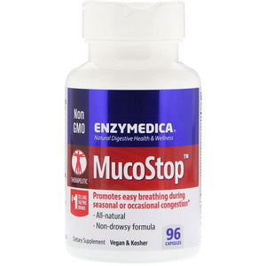 Enzymedica, MucoStop, 96 Capsules