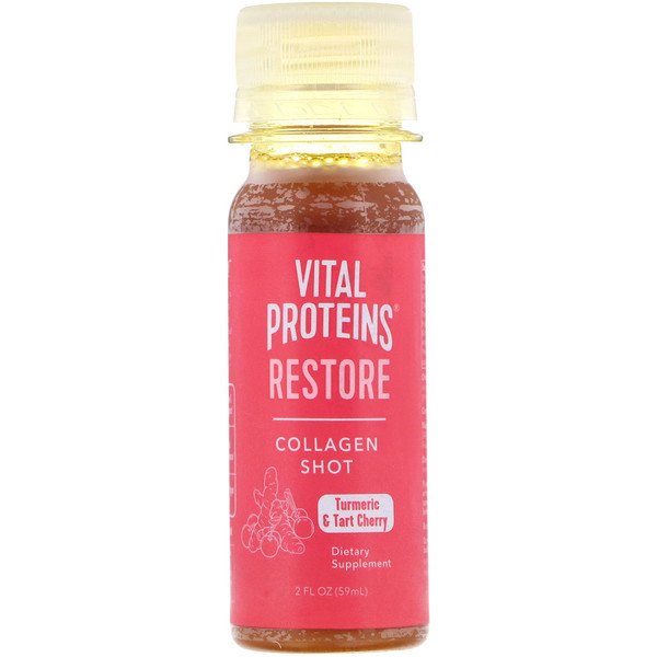 Vital Proteins, Collagen Shot, Restore, Turmeric & Tart Cherry, 2 fl oz (59 ml)
