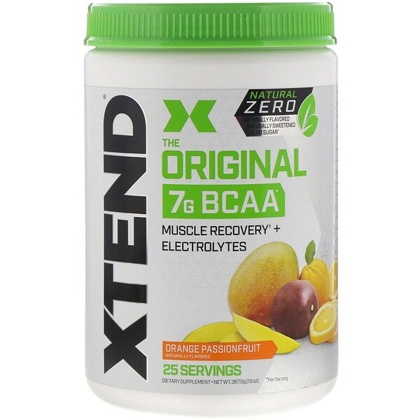 Scivation, Xtend, The Original 7G BCAA, Natural Zero, Orange Passionfruit, 13 oz (367.5 g)