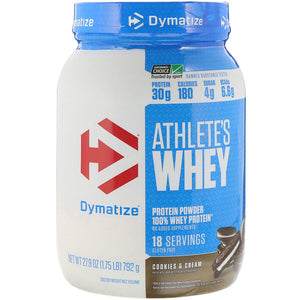 Dymatize Nutrition, Athlete’s Whey, Cookies & Cream, 1.75 lb (792 g)