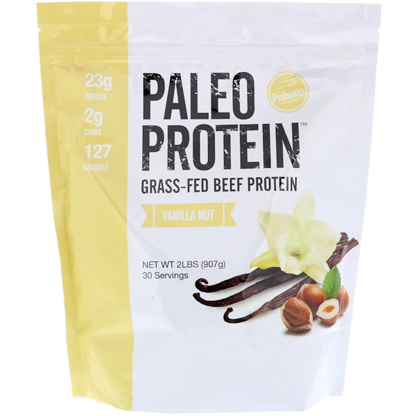 Julian Bakery, Paleo Protein, Grass-Fed Beef Protein, Vanilla Nut, 2 lbs (907 g)