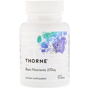 Thorne Research, Basic Nutrients 2/Day, 60 Capsules