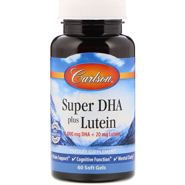 Carlson Labs, Super DHA Plus Lutein, 60 Softgels
