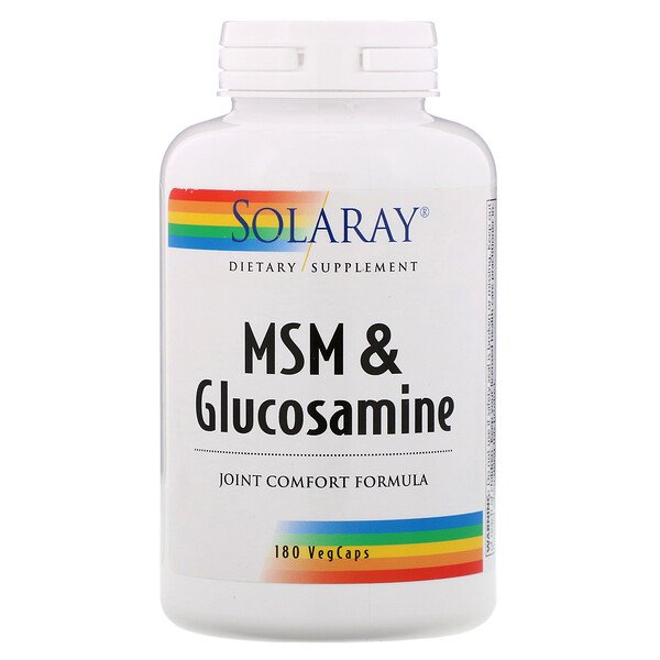 Solaray, MSM & Glucosamine , 180 VegCaps