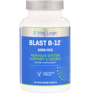 Vita Logic, Blast B-12, 5,000 mcg, 60 Vegetarian Tablets