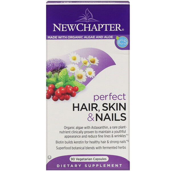 New Chapter, Perfect Hair, Skin, & Nails, 90 Vegetarian Capsules