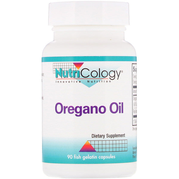 Nutricology, Oregano Oil, 90 Fish Gelatin Capsules