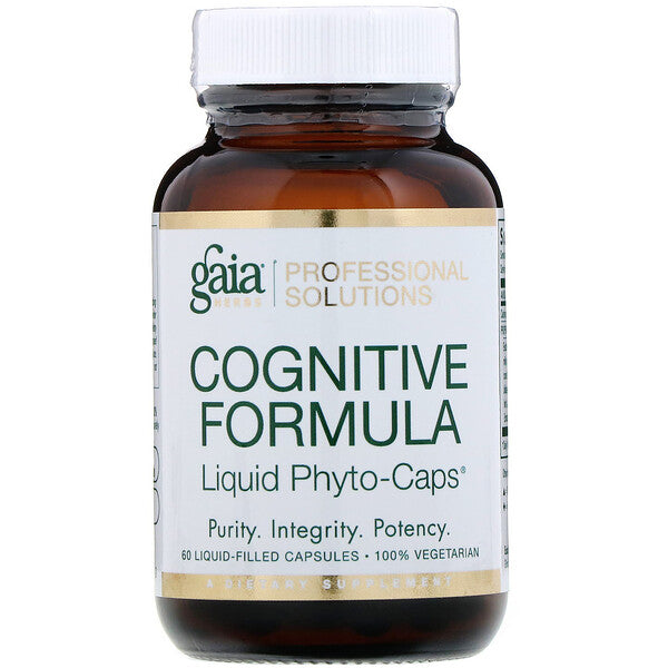 Gaia Herbs Professional Solutions, Cognitive Formula, 60 Liquid-Filled Capsules