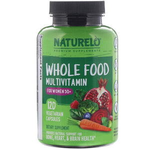 NATURELO, Whole Food Multivitamin for Women 50+, 120 Vegetarian Capsules