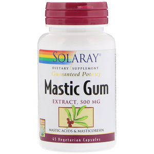 Solaray, Mastic Gum Extract, 500 mg, 45 Vegetarian Capsules