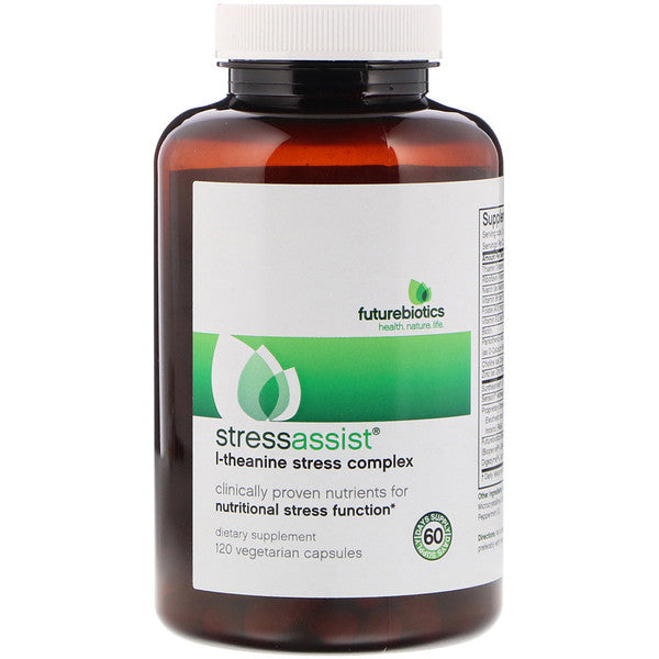 FutureBiotics, StressAssist, L-Theanine Stress Complex, 120 Vegetarian Capsules