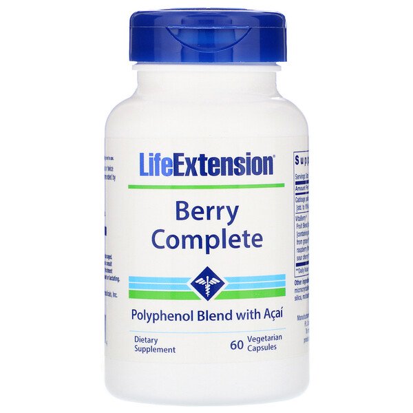 Life Extension, Berry Complete, 60 Vegetarian Capsules