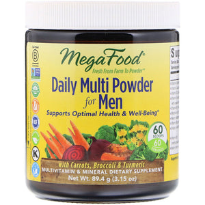 MegaFood, Daily Multi Powder for Men, 3.15 oz (89.4 g)