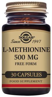 L-Methionine 500 mg 30 Vegetable Capsules