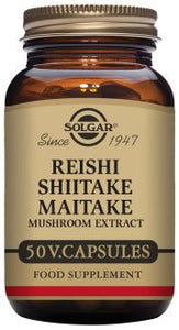 Reishi, Shiitake and Maitake (Mushroom extract) 50 Capsules