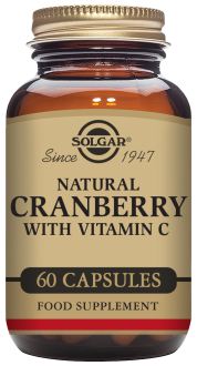 Natural Cranberry with Vitamin C 60 Vegetable Capsules