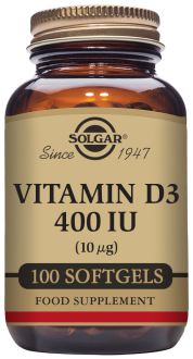 Vitamin D3 (Cholecalciferol) 400 IU 100 Softgels