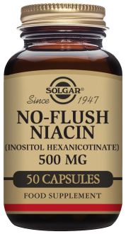 Niacin 'no blushing' 500mg. 50Vegicaps