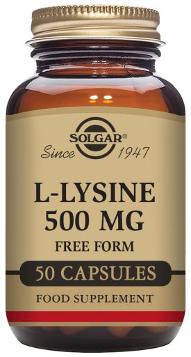 L-Lysine 500 mg 50 Vegetable Capsules