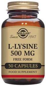 L-Lysine 500 mg 50 Vegetable Capsules