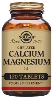 Chelated Calcium Magnesium 1:1 Tablets - 120 tablets