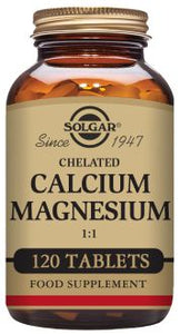 Chelated Calcium Magnesium 1:1 Tablets - 120 tablets