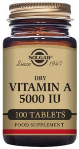 Vitamin A Dry 5000UI Palmitate 100 Tablets