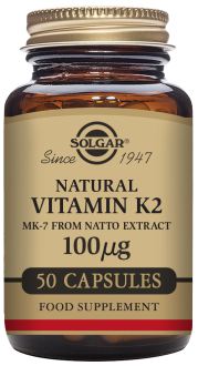 Vitamin K2 100ug - 50 Vegetable Capsules