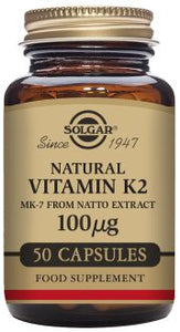 Vitamin K2 100ug - 50 Vegetable Capsules