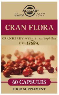 Cran Flora with Probiotics Plus Ester-C 60 Vegetable Capsules